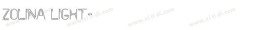 Zolina Light字体转换